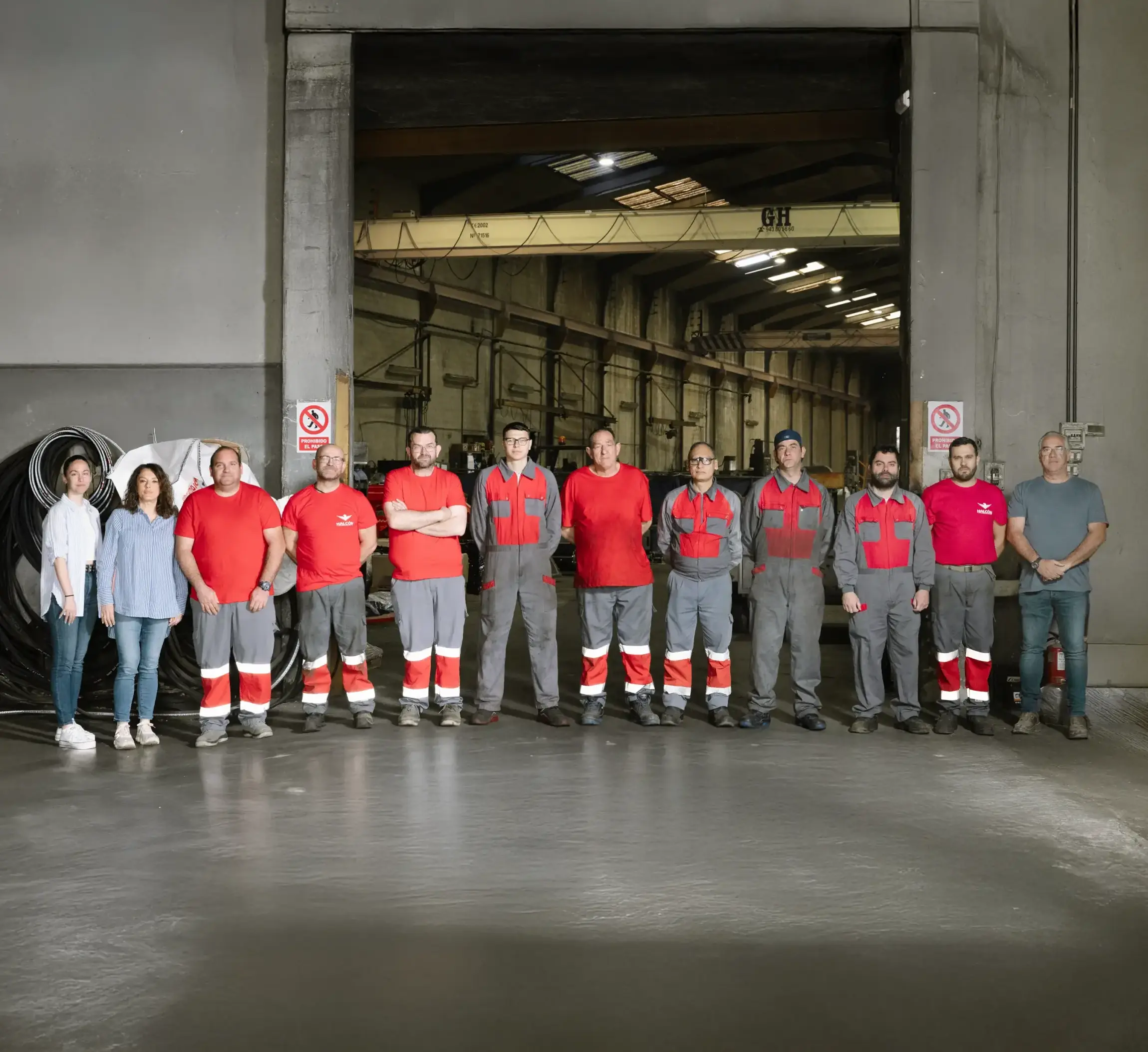 Equipo de trabajadores de Esteban Morales maquinaria agrícola